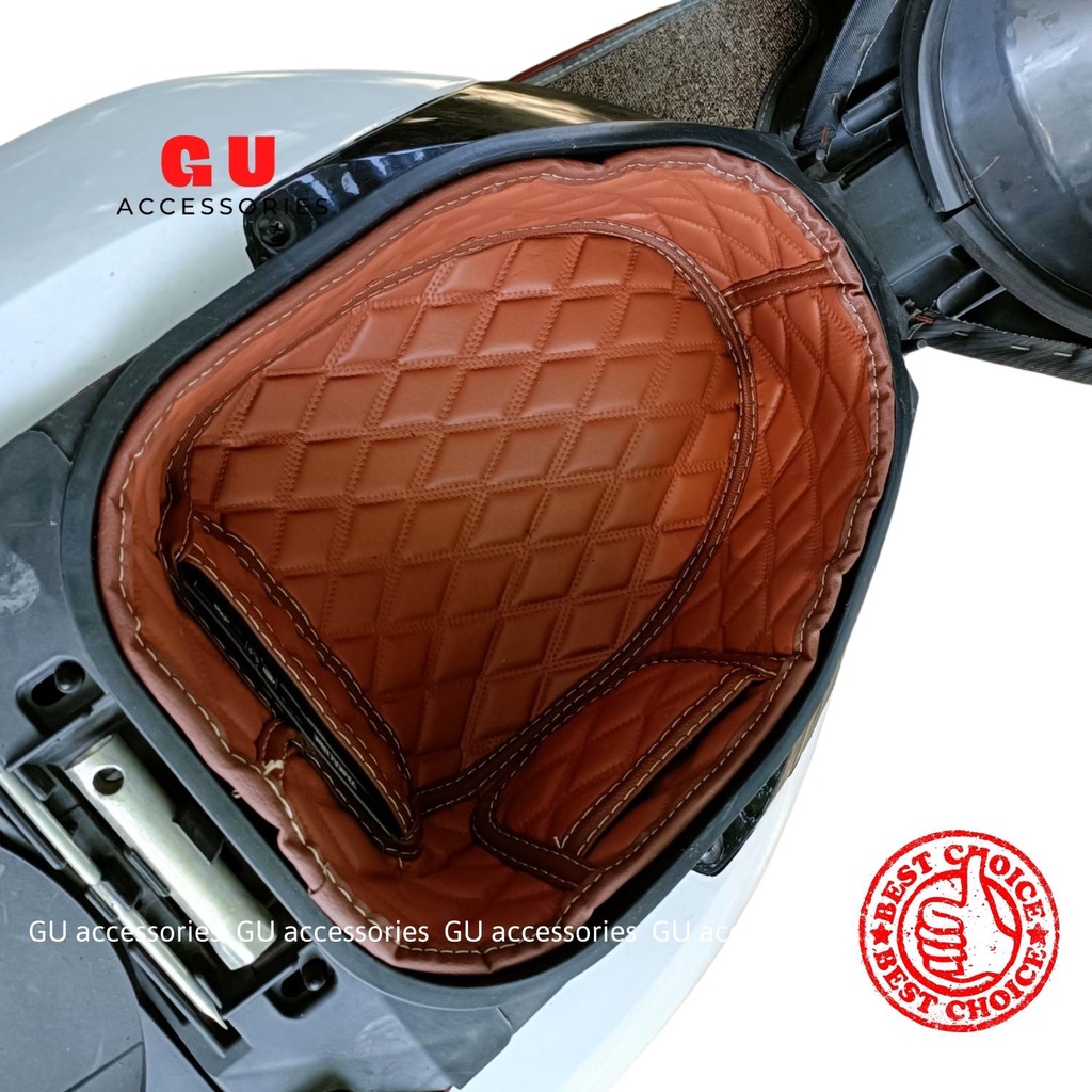 Lót cốp xe máy YAMAHA FREEGO S ACRUZO FAZZIO GRANDE NVX JANUS XRIDE chất liệu da cao cấp thiết kế có túi đựng giấy tờ GU