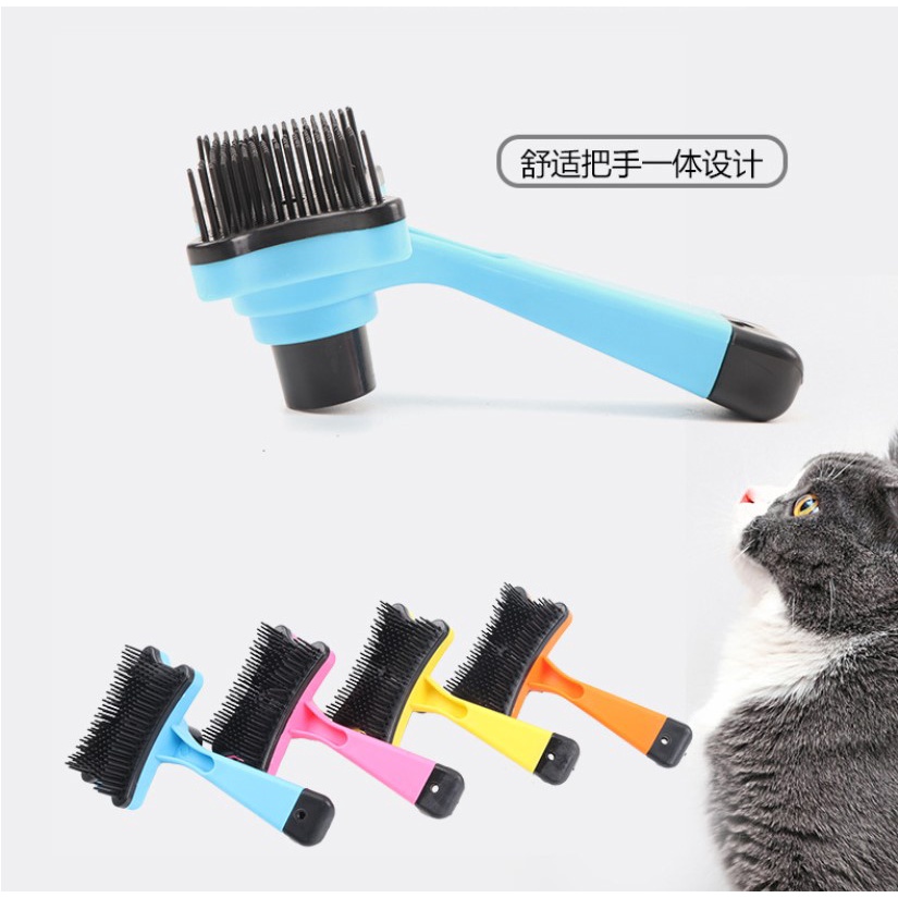 Lược chải lông thú cưng chất liệu nhựa nhỏ gọn tiện lợi 13cm