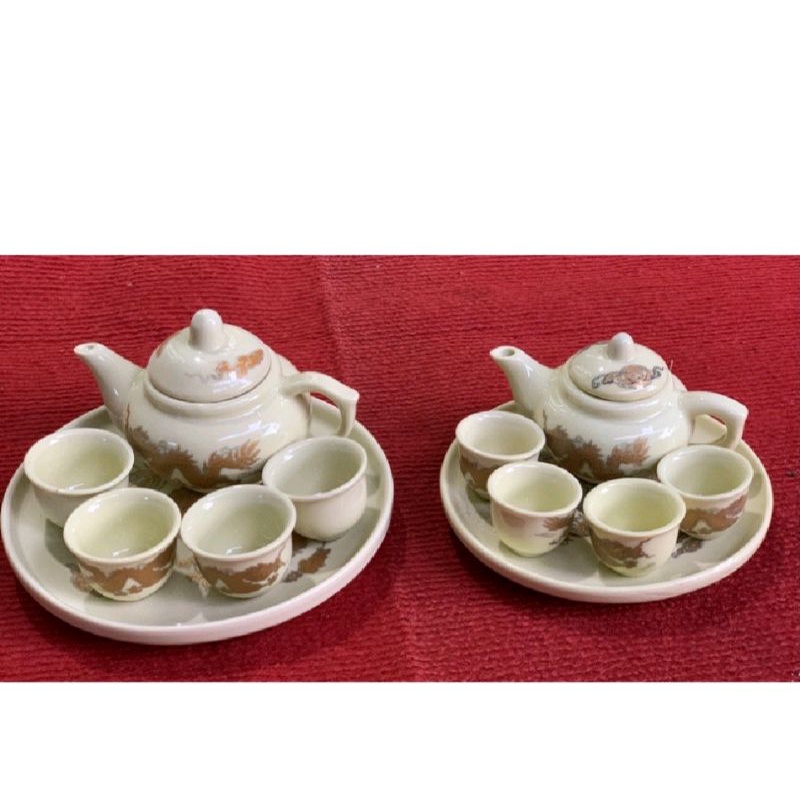 Bộ ấm chén thờ cúng mini.Hàng sứ Bát Tràng.