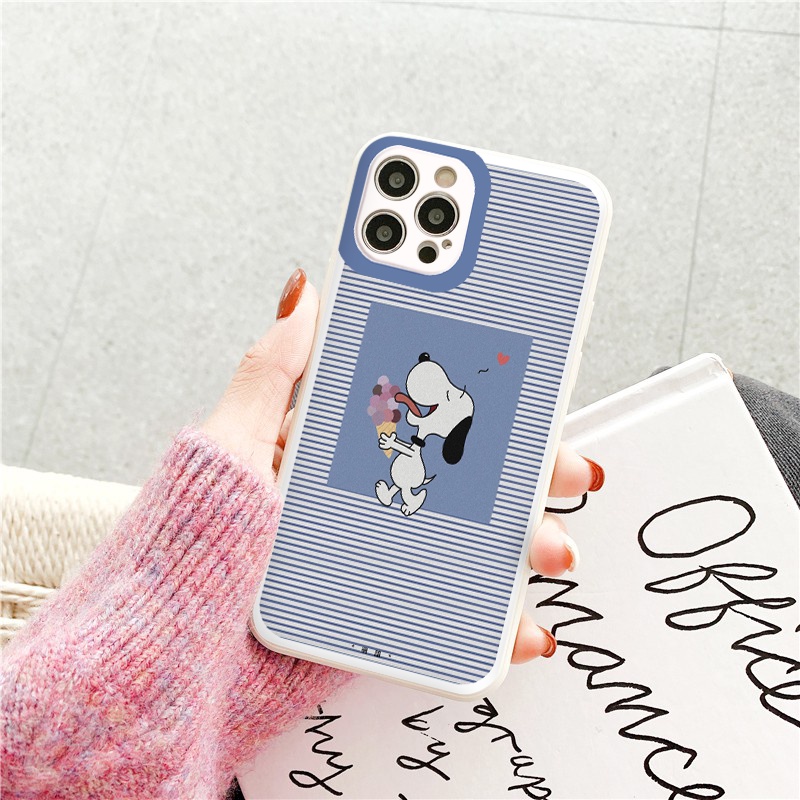 ỐP LƯNG IPHONE Doog ăn kem ốp iphone 12 pro/13pro/13promax/7/7+/8/8+/X/XS/XSM/11/11PMROMAX tr276