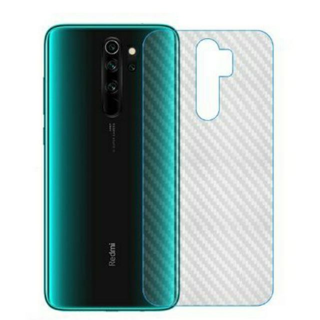 Miếng dán bảo vệ mặt lưng Xiaomi Redmi Note 8 / Redmi Note 8 Pro vân Carbon (Các bon) (cacbon) sần