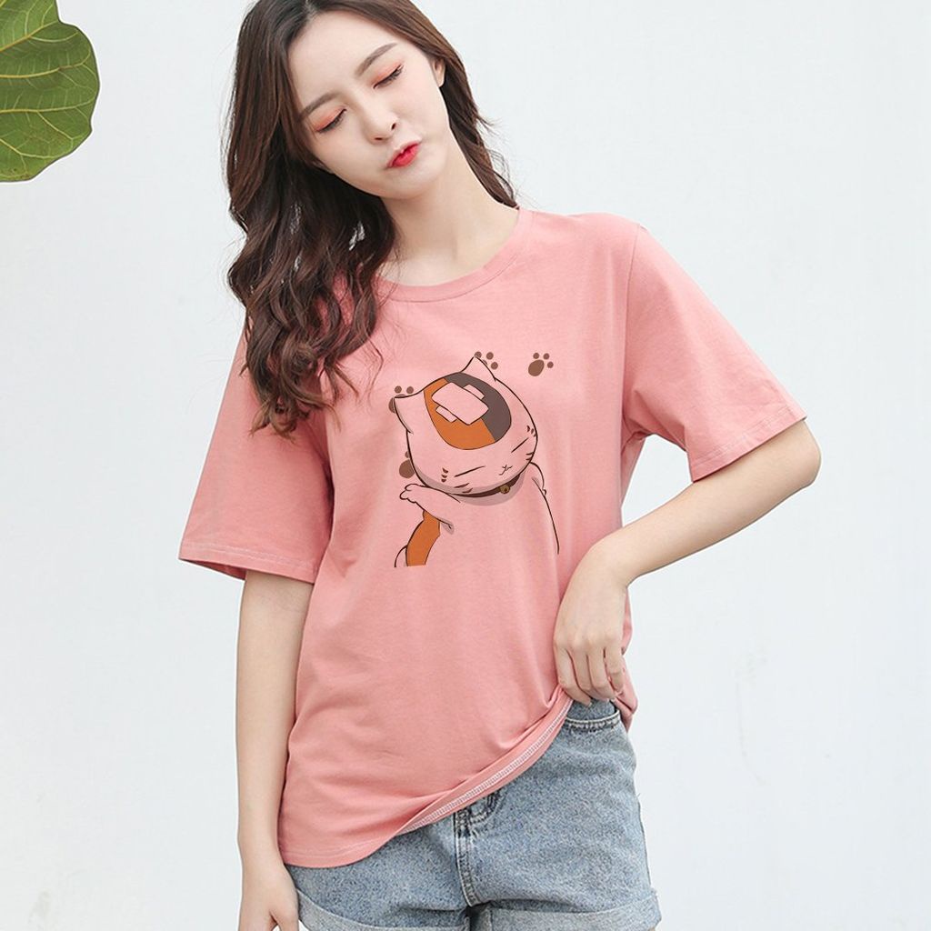 Áo Thun Tay Lỡ In Mèo Trắng - Cotton Form Rộng Unisex Nam Nữ | Đầy Đủ Hình Ảnh | 1999 Brand | BigBuy360 - bigbuy360.vn
