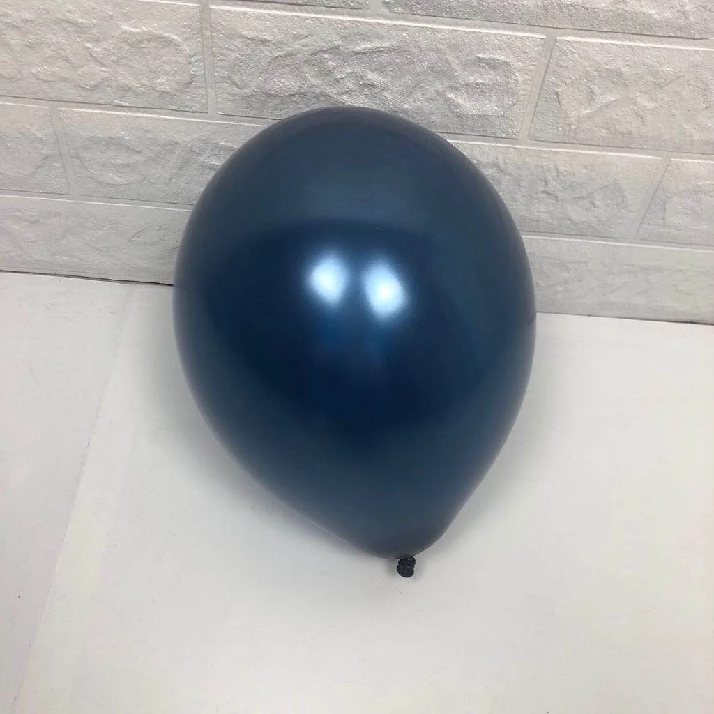 Set 10 Bong Bóng 10inch Màu Xanh Dương Trang Trí Tiệc