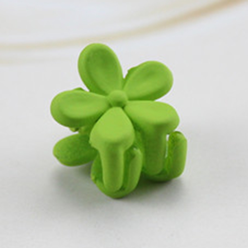 Kẹp Tóc Nhựa 4 Móng Vuốt Đính Hoa Phong Cách Hàn Quốc