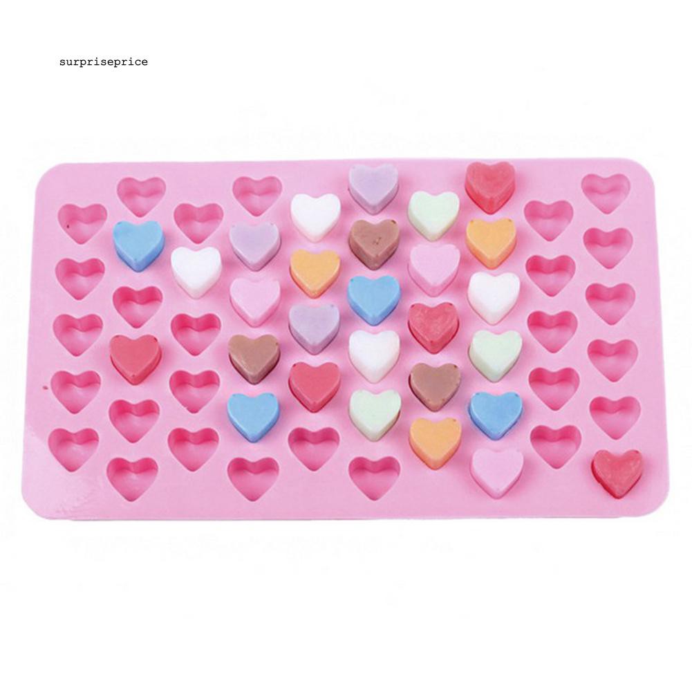 Khuôn silicon làm kẹo đường hình trái tim làm bánh