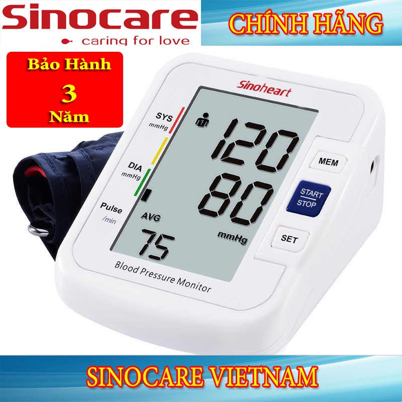 Máy đo huyết áp Sinocare BA801 Chính Hãng