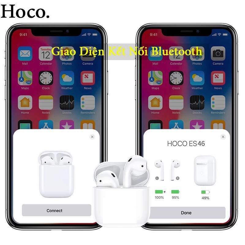 [Thoto Shop] Tai nghe không dây bluetooth V5.0 chính hãng HOCO ES46 có cảm ứng, định vị, đổi tên