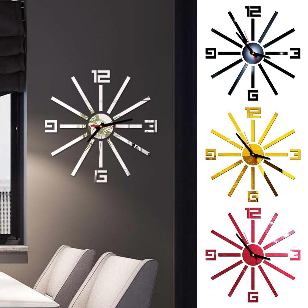 GOGOUP Đồng Hồ Dán Tường Tự Dính Không Gây Tiếng Ồn DIY