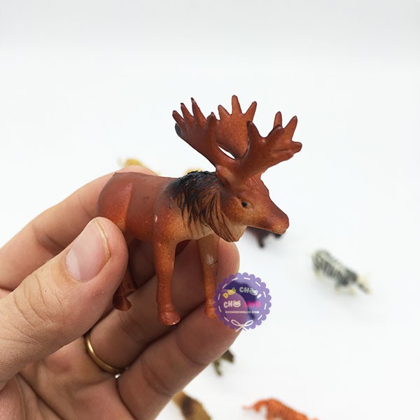 Bộ đồ chơi các loài thú rừng 14 con bằng nhựa Animal Kingdom 9618