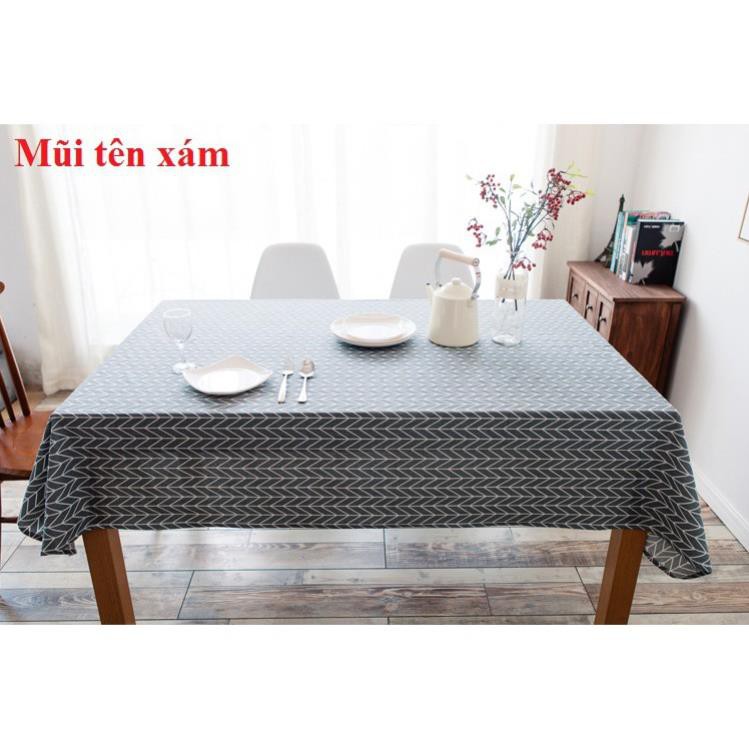 Khăn Trải Bàn Kẻ Caro, Tam Giác, Vân Gỗ, Báo Chí - Phong Cách Vitage Sang Chảnh - Nhiều Kích Thước