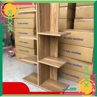 Kệ sách vân gỗ vuông 5 tầng