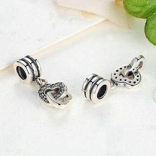 Charm tim lồng tim đính đá -Linhcharms