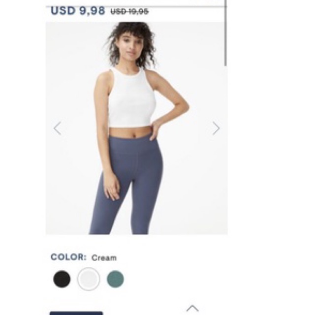 Áo sát nách dáng Crop top nữ AE