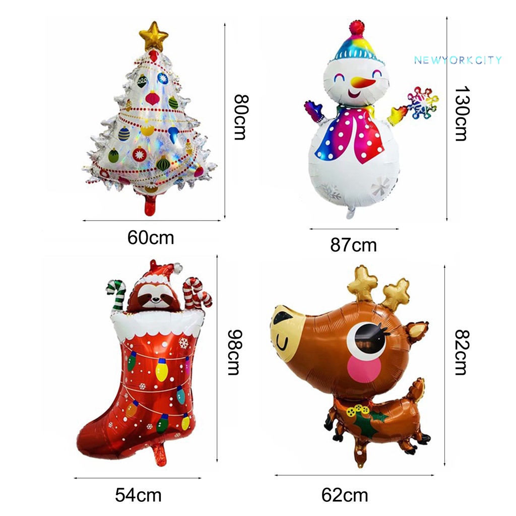 Bong Bóng Lá Nhôm Bản Rộng Màu Sắc Tươi Sáng Trang Trí Giáng Sinh Cho Bé