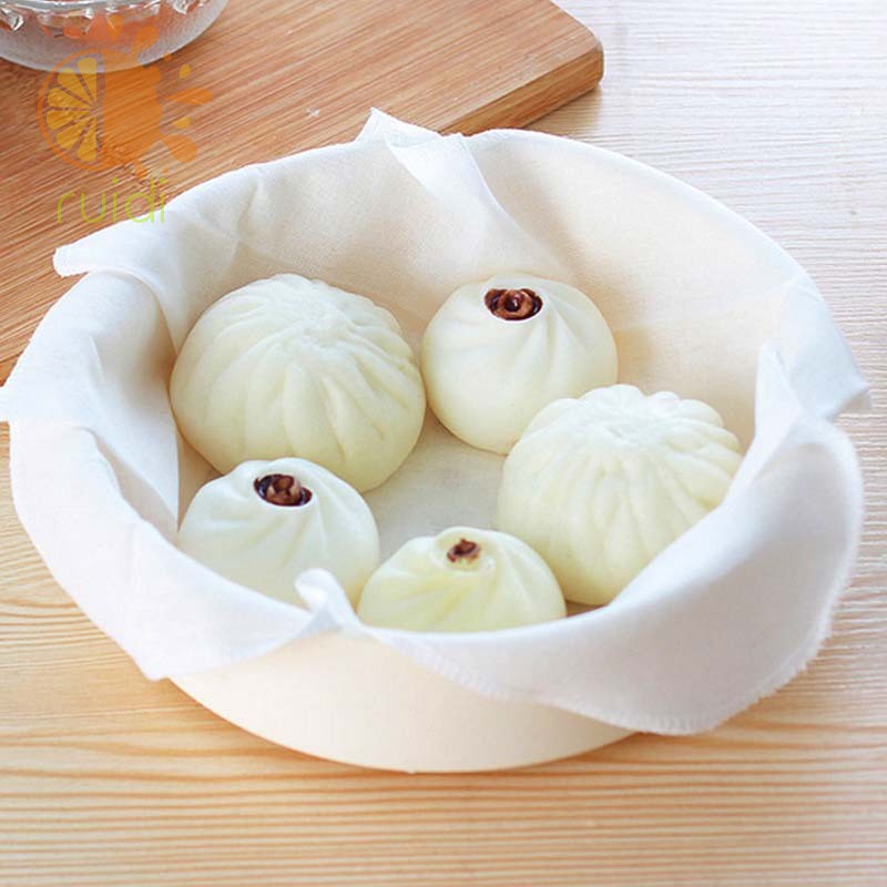 Set 10 Miếng Vải Cotton Lót Nồi Hấp Chống Dính Tiện Dụng