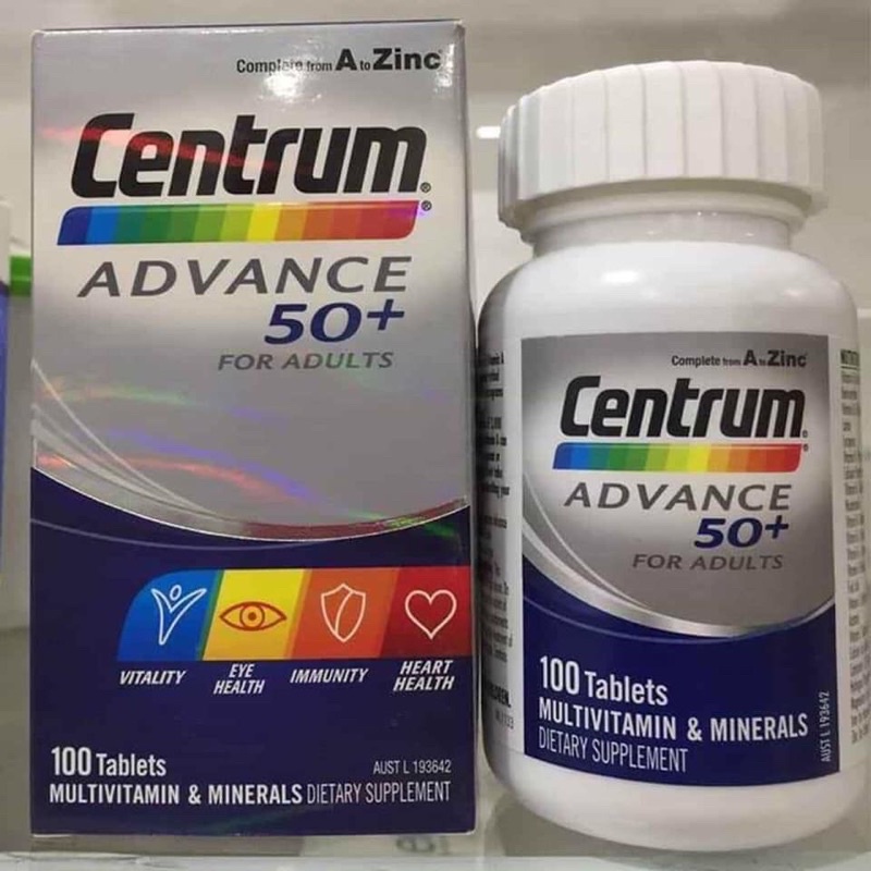 Centrum advance 50+ vitamin tổng hợp cho người trên 50 tuổi