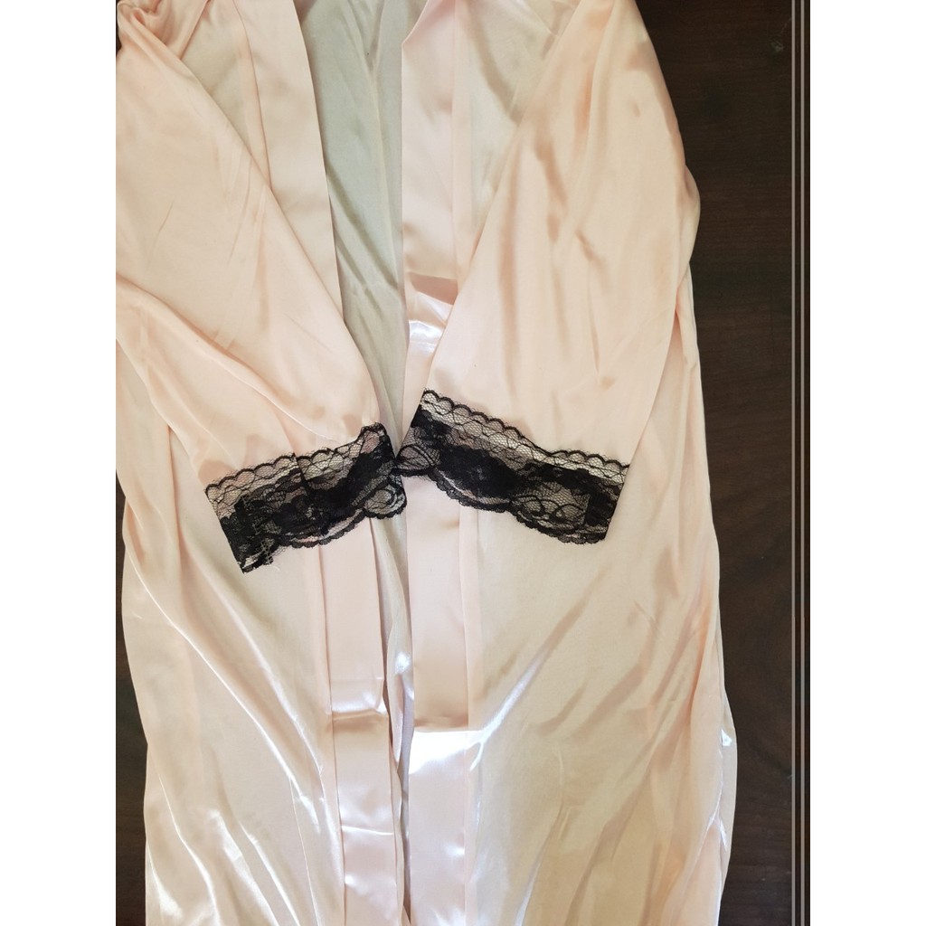 Áo choàng ngủ lụa satin phong cách kimono sexy | BigBuy360 - bigbuy360.vn