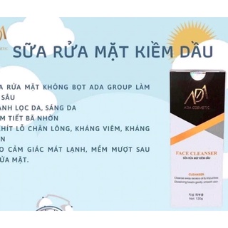 Sữa rửa mặt kiềm dầu - da dầu mụn - da mụn - ada group