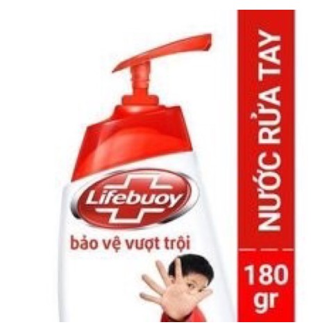 (Mẫu Mới)Nước Rửa Tay Lifebuoy 180ml