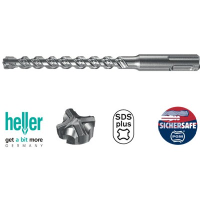 Mũi khoan bê tông Heller SDS-Plus XForce (Made in Germany)