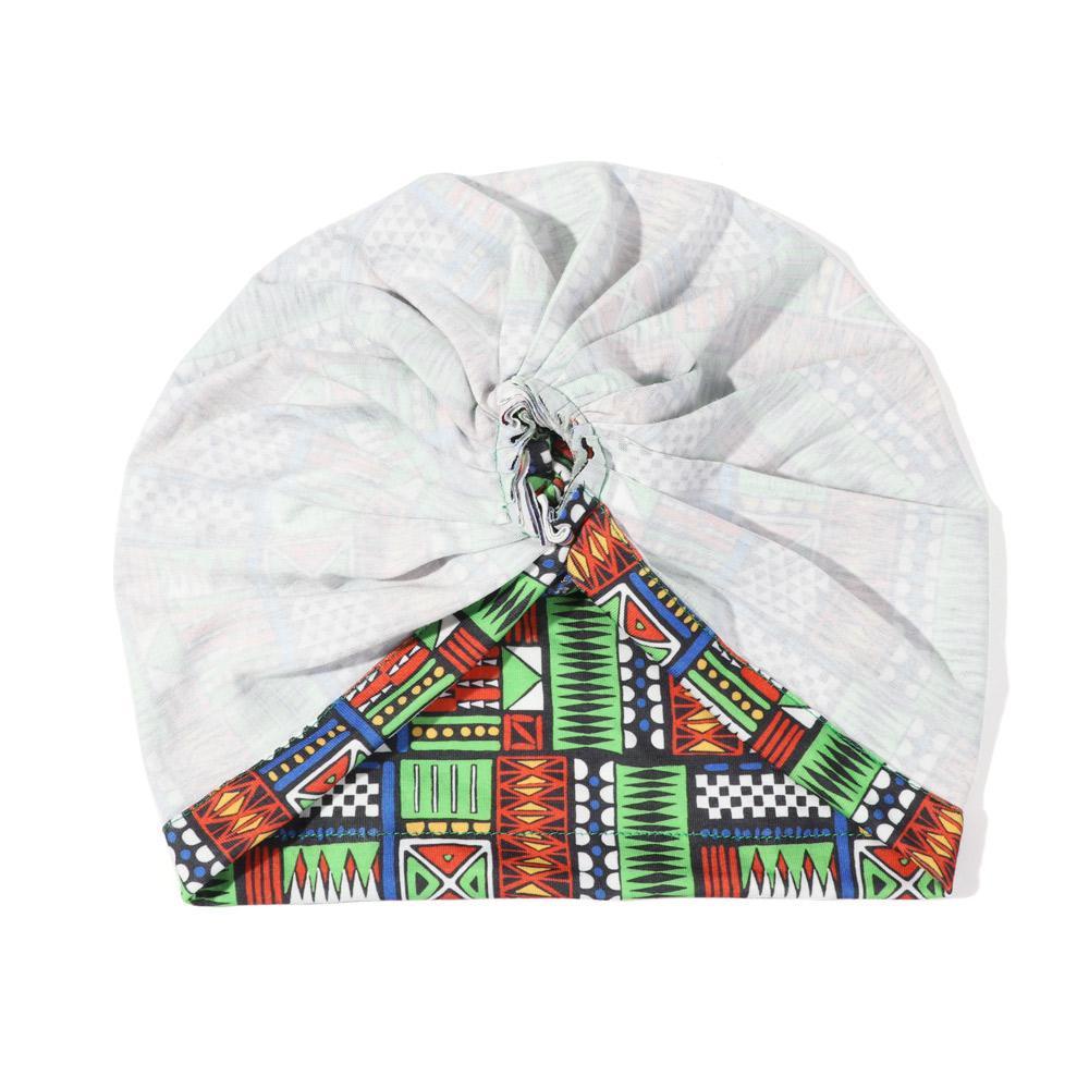 Orentlii Mũ Trùm Đầu Bằng Cotton Mềm Mại In Họa Tiết Hoa Thắt Nút Trước