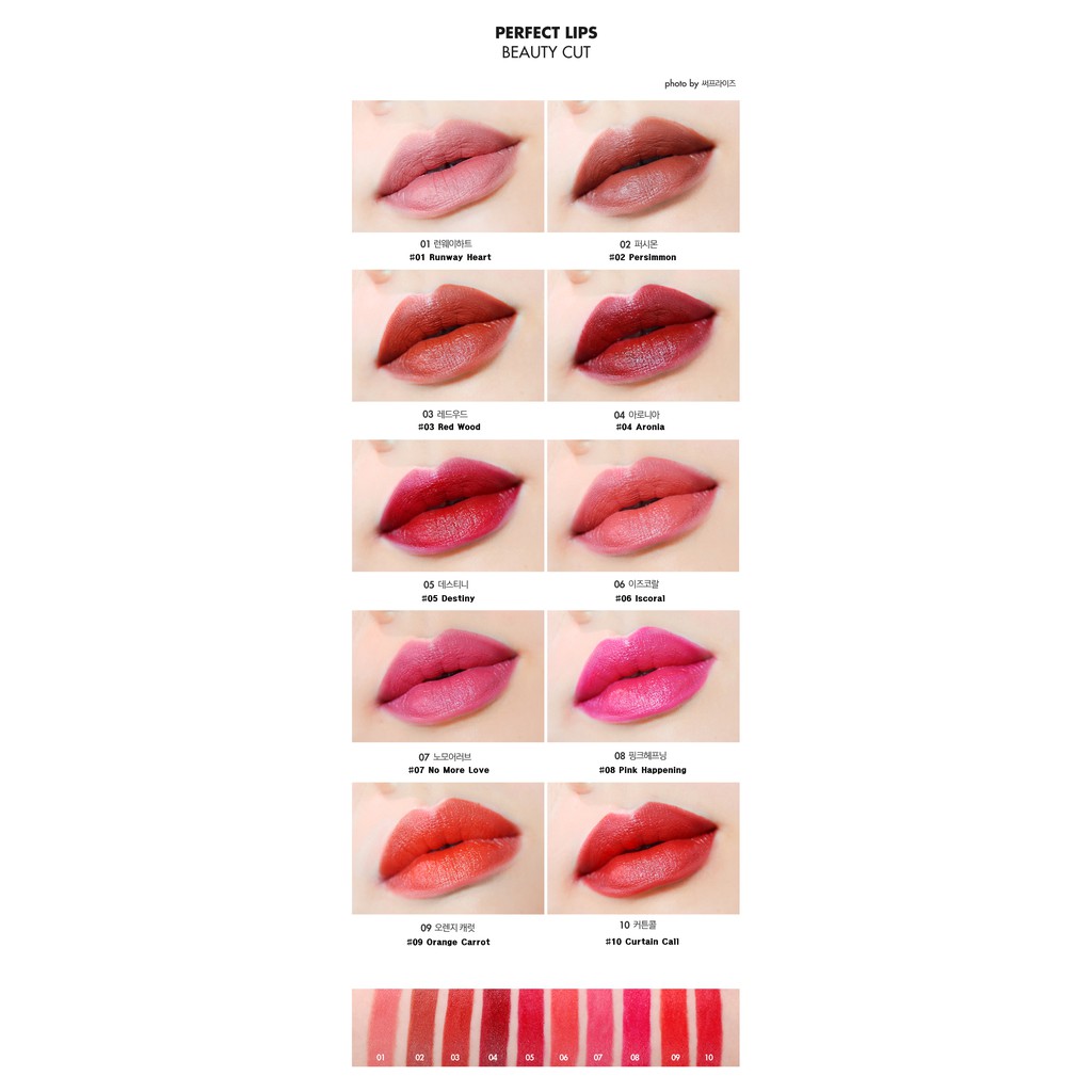 Bảng son lì Tonymoly Perfect Lips