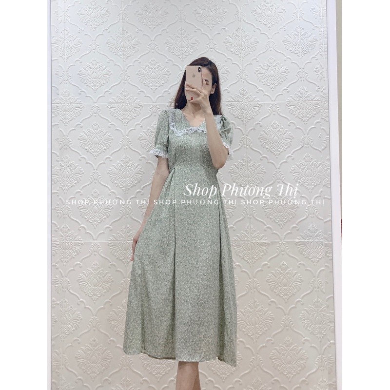 Đầm hoa nhí nàng thơ vintage tháng 4 (video/hình thật/sẵn) | BigBuy360 - bigbuy360.vn