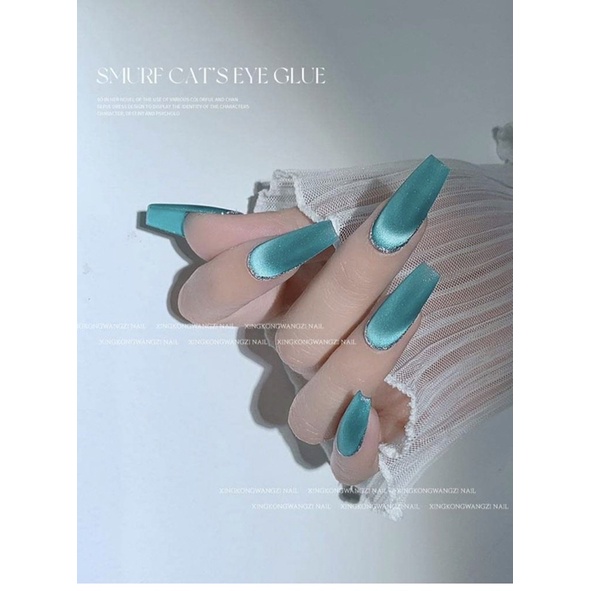 Mắt mèo xanh dương,  sơn gel angel