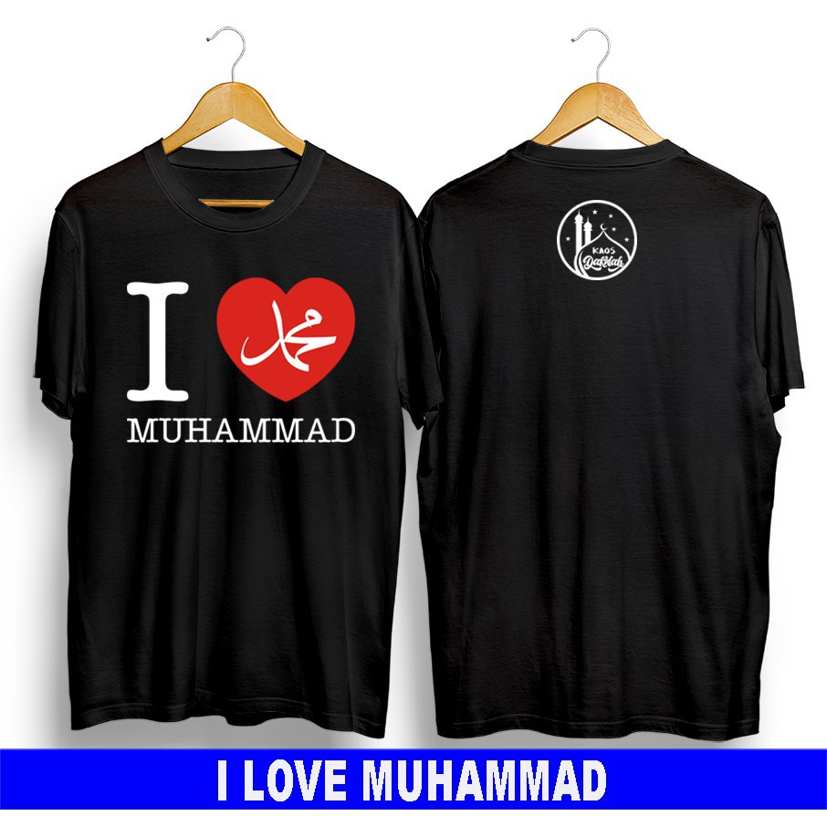 (HOT) Áo Thun Anime I LOVE MUHAMMAD Shirts / Distribution Shirts / Men' S Shirts -GIÁ TỐT KÈM CHẤT L