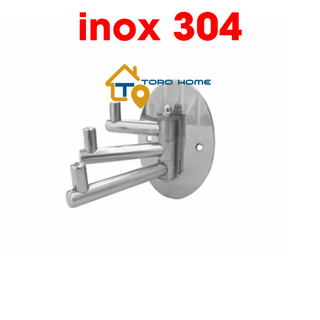 Móc áo 3 chia inox 304 bc-1 toro home, cam kết inox chuẩn 304