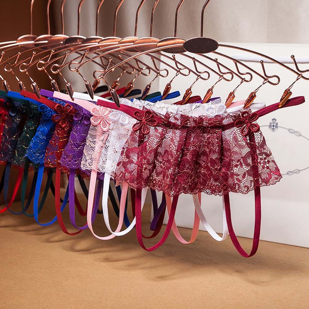 Quần Lót Lọt Khe Phối Ren Hoa Trong Suốt Gợi Cảm Cho Nữ