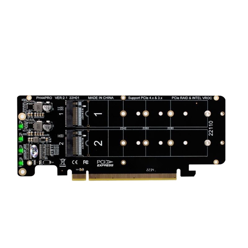 Bộ 4 Ổ Đĩa Mở Rộng PCI-E X16 Sang M.2 NVMEx4 SSD