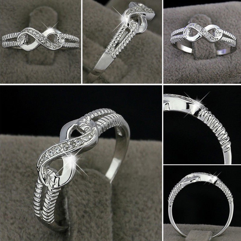 Nhẫn bạc 925 đính đá zircon sang trọng