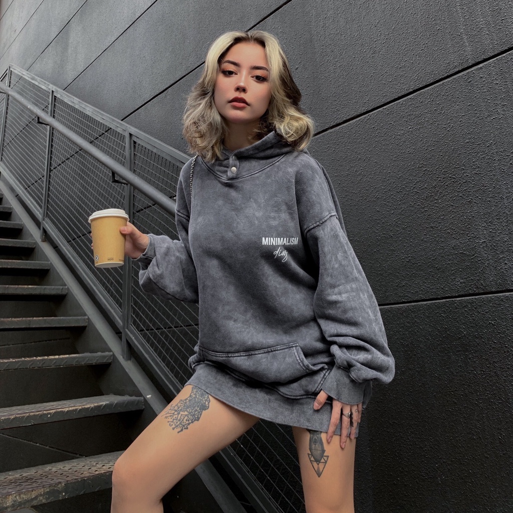 Áo Hoodie Wash Dành Cho Nam Nữ, Chất Nỉ Bông Dày Dặn, Form rộng, Không Xù Lông, Đảm Bảo Đẹp
