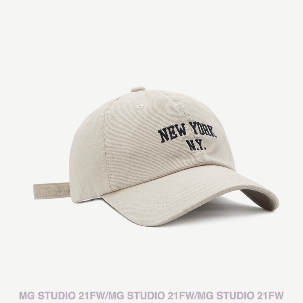 Mugua Sản Phẩm MG STUDIO / Mũ Bóng Chày Nhỏ Mềm Mại Thêu Họa Tiết Đường Phố Hàn Quốc Chất Lượng Cao Cho Nữ