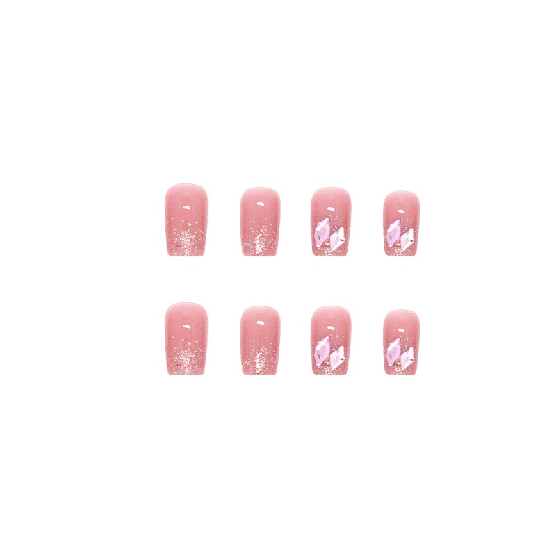 Set 24 Móng Tay Giả Đính Đá Thời Trang Cho Nữ