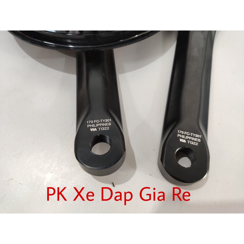 Đùi đĩa xe đạp thể thao Shimano FC-TY301 chính hãng, Đùi đĩa Shimano 3 tầng chất lượng cao