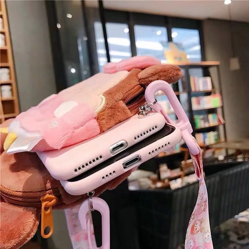 Ốp ví hoạt hình vải bông nhiều mẫu mã cho Samsung A10 A10S A20 A30 A70 A50 A50S A30S A7 2018 A51 A71 S11 Plus