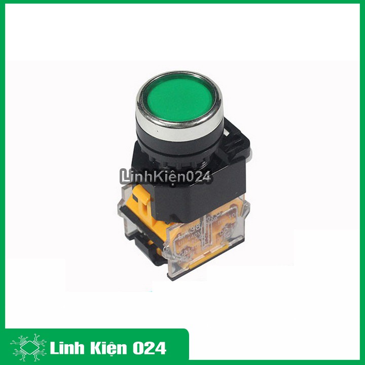 Nút Nhấn Đề Giữ Không Đèn LA38-380V 10A 2 Tiếp Điểm Thường Đóng