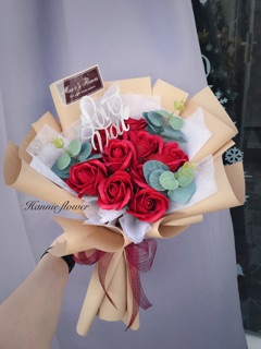 [Hannie Flower] Bó hoa sáp đỏ 10b