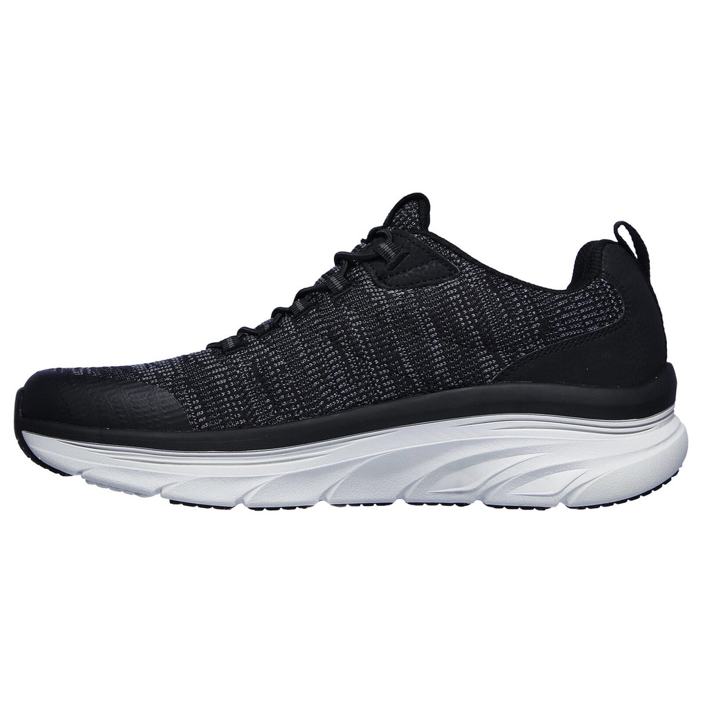 Giày Skechers thể thao nam Relax Fit D Lux Walker - S006 Đen Trắng