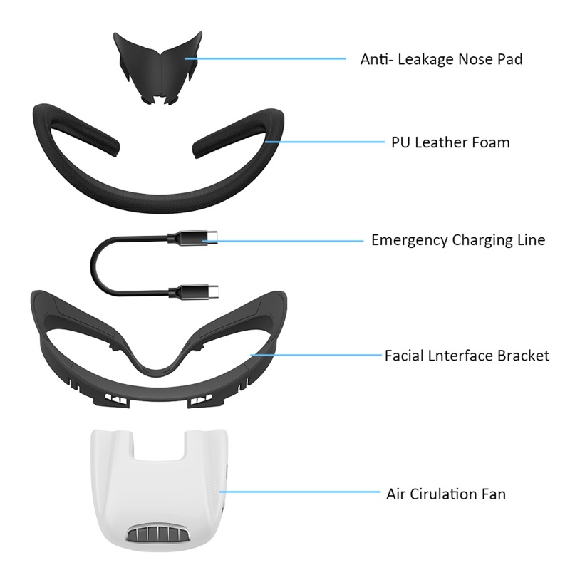 Quạt Làm Mát Thoáng Khí Cho Mặt Quest 2 VR
