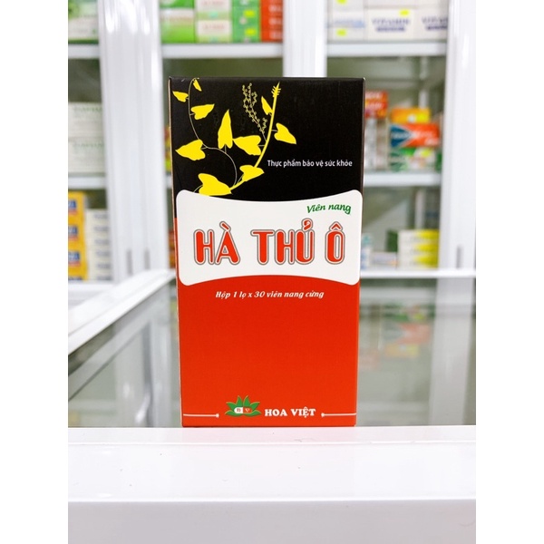Hà thủ ô đỏ viên uống giảm rụng tóc, tóc bạc sớm, giúp mọc tóc, đen tóc, bổ máu (Hộp 30 viên Hoa Việt)