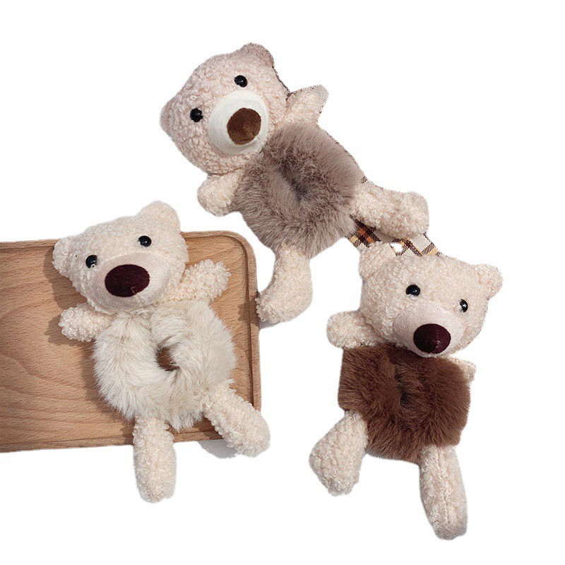 Dây buộc tóc hình chú gấu dễ thương xinh xắn cho bé gái