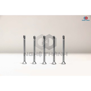 Vít bake đầu bằng, đuôi tự khoan bằng thép (Vít đầu bằng tự khoan)