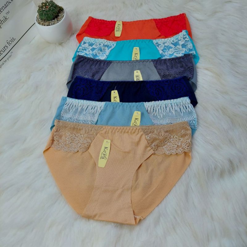 Quần nữ phối ren thông hơi, thoáng mát - lotren