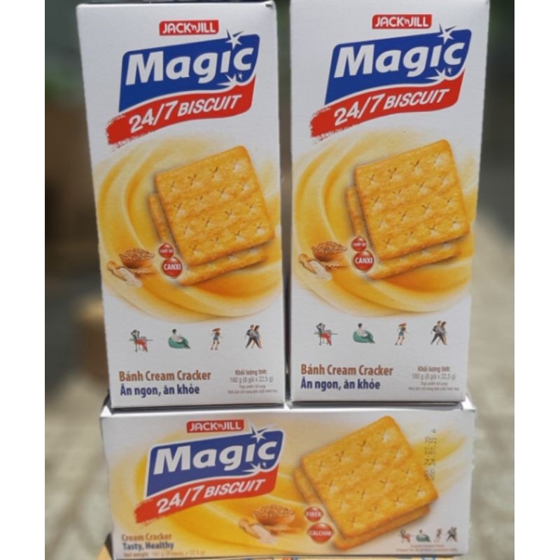 bánh quy cream crackers Magic 180g