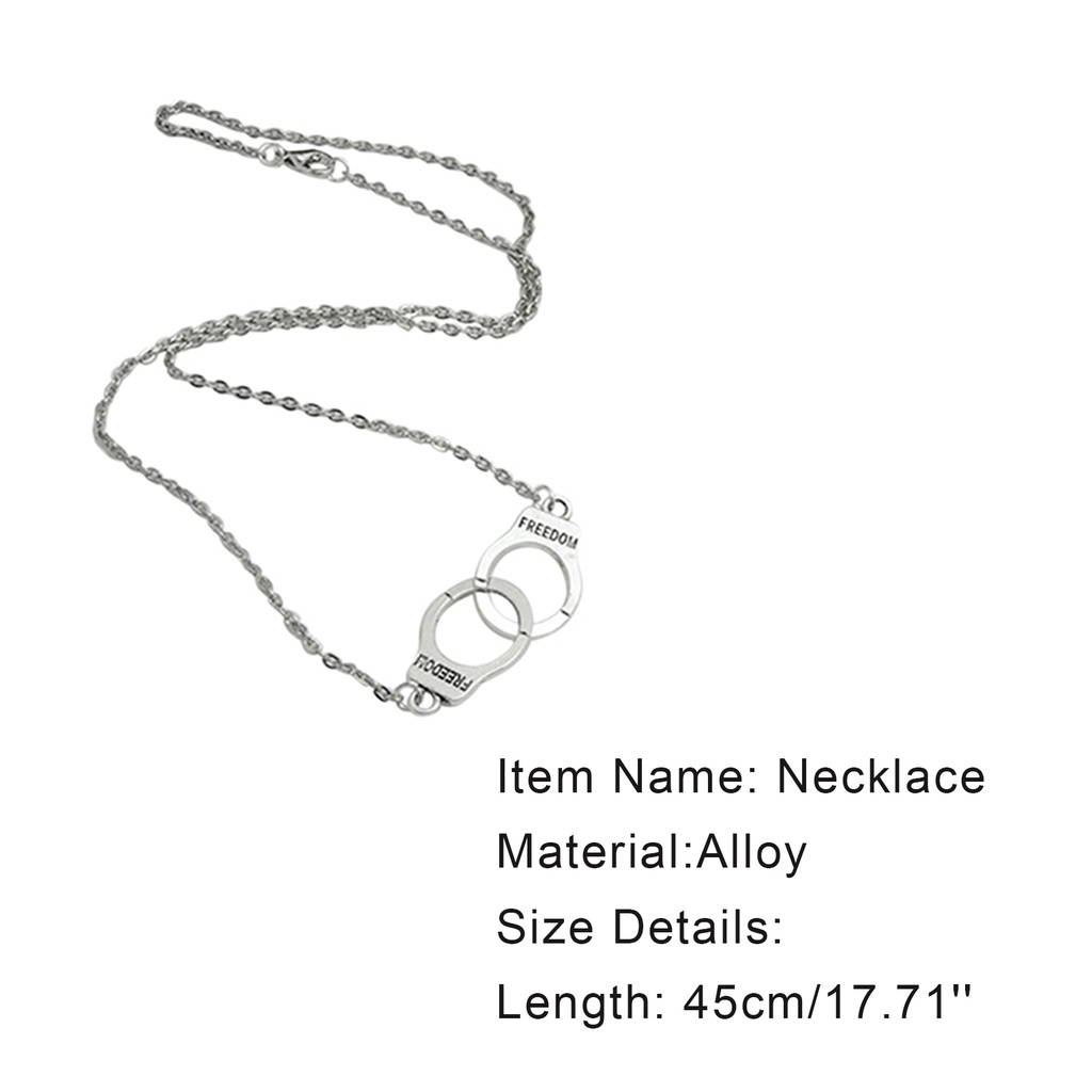 Dây chuyền mặt hình còng tay sáng tạo phong cách cho nữ