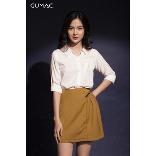 Áo sơ mi thêu túi GUMAC A12017_TRANG