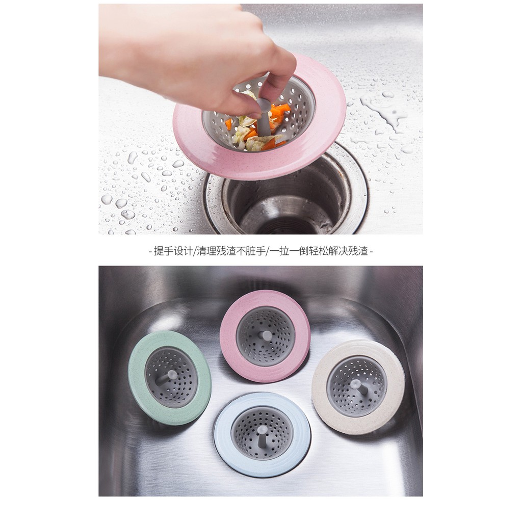 Phễu lọc rác silicone dùng chặn rác, vụn thực phẩm ở bồn rửa chén và chặn tóc ở miệng cống thoát nước nhà tắm – PK51